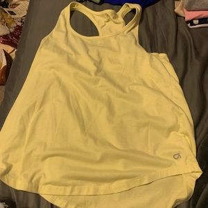 Yellow work out shirt